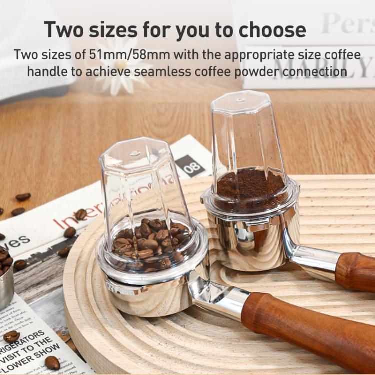 Thickened PC Dosing Cup for Coffee Grinder, 51mm, 58mm