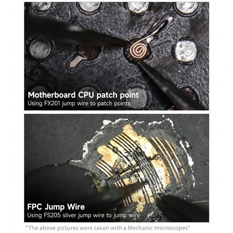 MECHANIC FJ / FX / FS Series Motherboard PCB Flying Wire, FX201-0.01mm/200m, FX202-0.02mm/200m, FX105-0.005mm/100m, FJ201-0.01mm/200m, FJ202-0.02mm/200m, FS205-0.005mm/200m