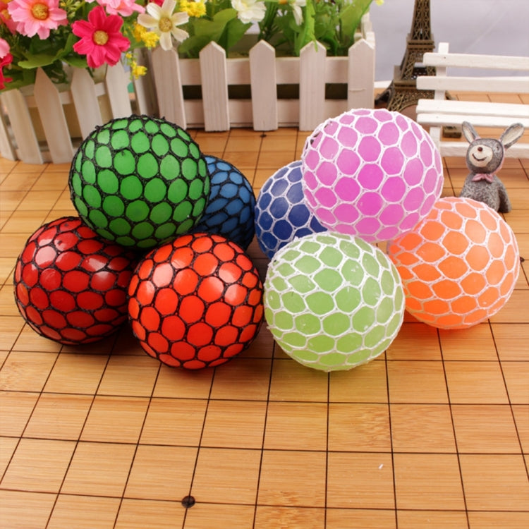 6cm Anti-Stress Face Reliever Grape Ball Extrusion Mood Squeeze Relief Healthy Funny Tricky Vent Toy, 6cm Blue, 6cm Magenta, 6cm Orange, 6cm Green