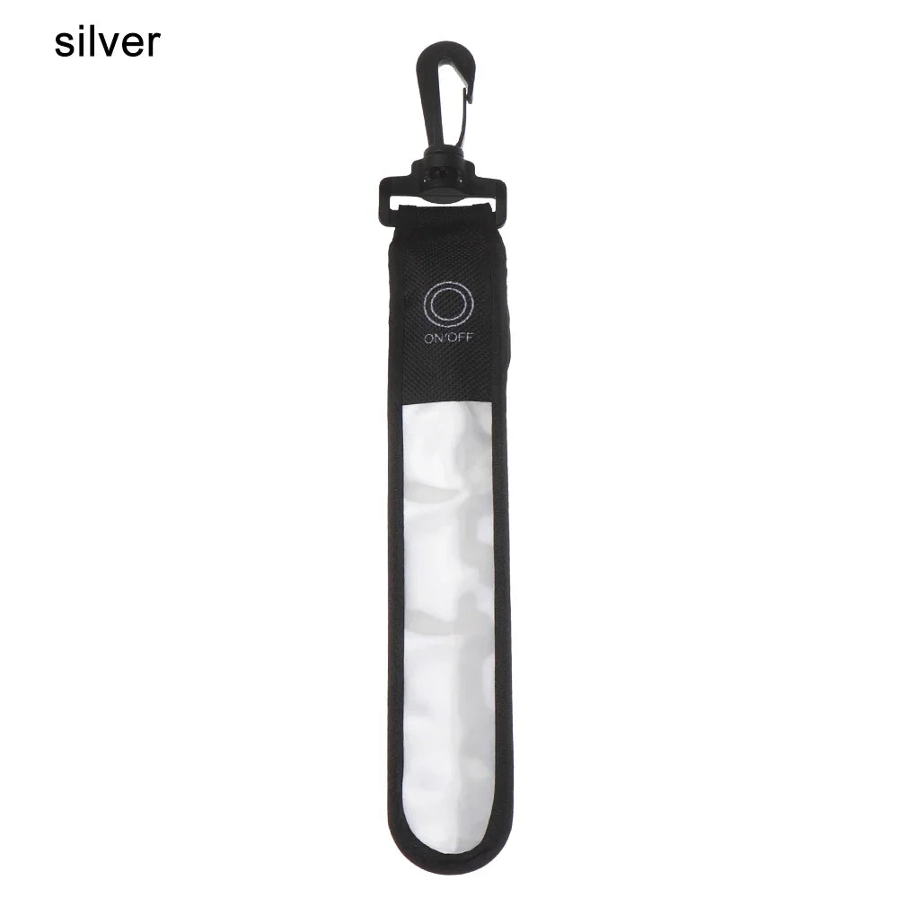 1Pc LED Glowing Luminous Reflective Safety Alert Hand Strap Wristband Bicycle Armband Light Backpack Hanging Light Night Running