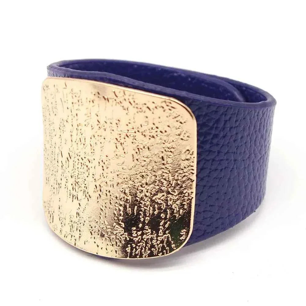 Leather Wide Wrist Bracelet