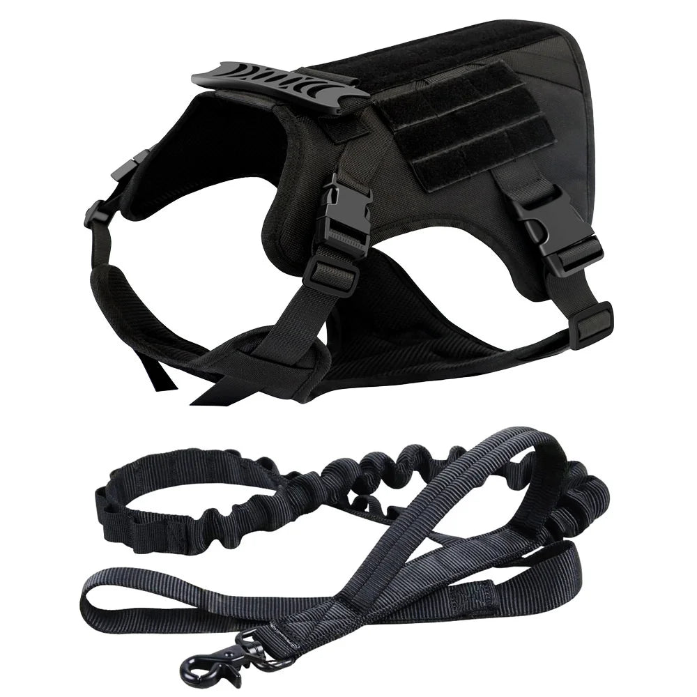 Tactical Dog Harness K9 Vest Breathable Adjustable Pet Harness For Large Dog Harness Vest German Shepherd Walking Running