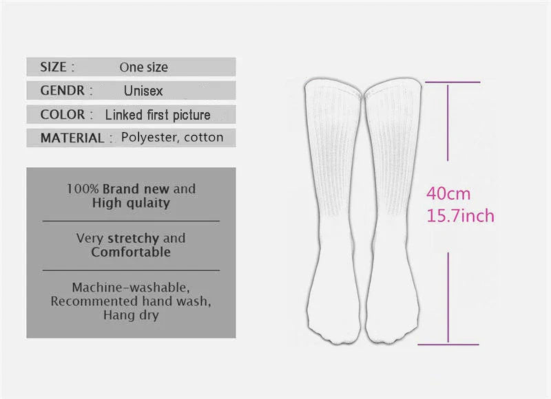 Love Autumn Y'All Fall Season Leaf Foliage Gourd. Socks Girls Crew Socks Christmas Fashion New Year Gift 360° Digital Print