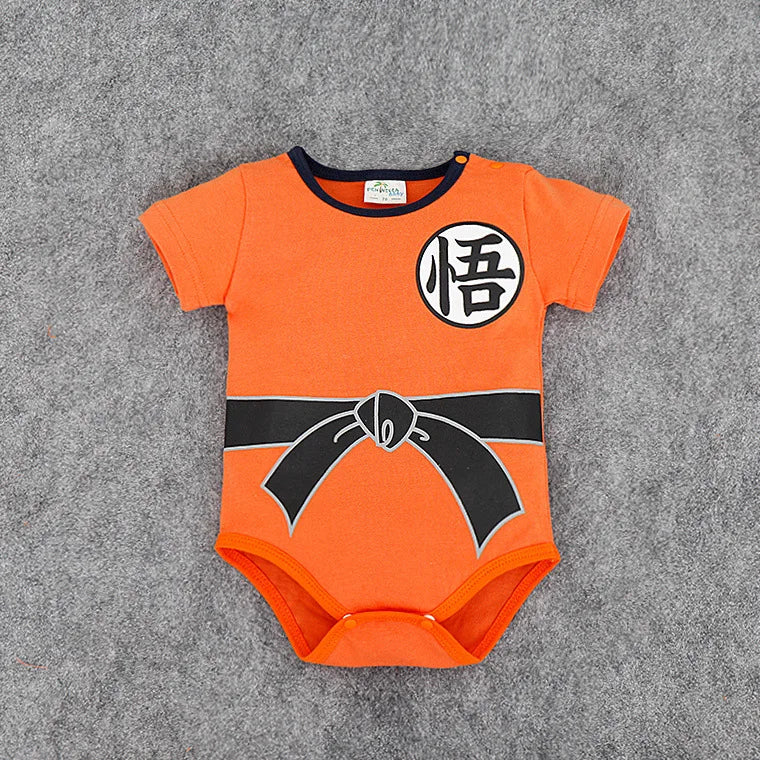 Baby Boy Anime Romper Cartoons Long Sleeve + Smock Halloween Christmas Costume Gift Boys Summer Rompers Spring Autumn Clothing