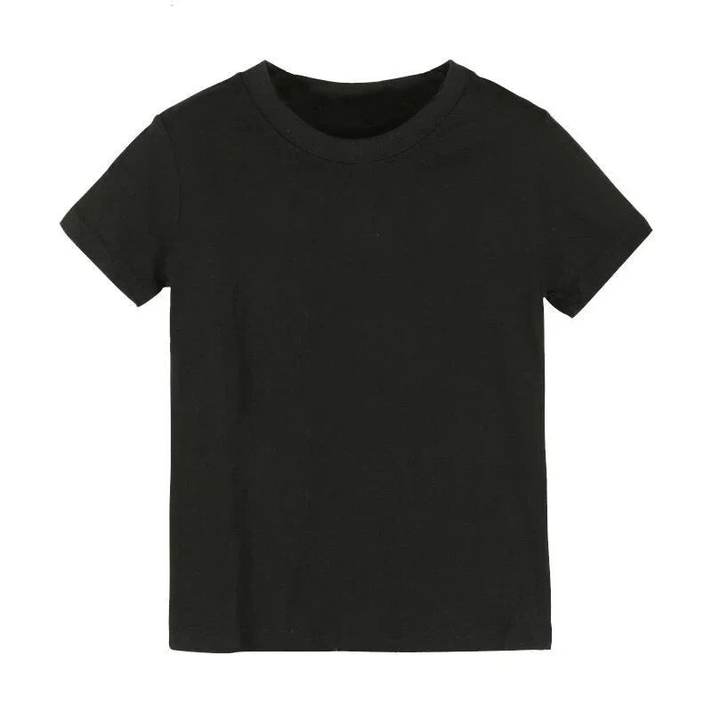 2021 Halloween Pumpkin Monster Print Children Girl Boy T-shirt Black Round Neck T Shirt Kids 2 to 10 Year Old Tees