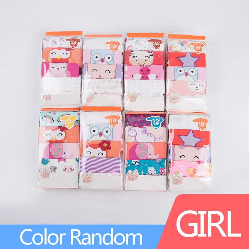5pcs 3m-24m Short Sleeve Cotton Winggle-In Jumpsuit Infant Baby