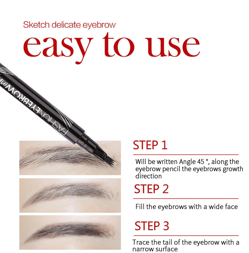 6 tint dye Waterproof eyebrow pencil eyebrow shadow for eyebrows makeup Waterproof Long Lasting Sketch Liquid eyebrow wax