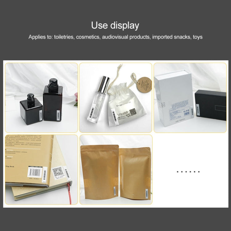 50pcs Barcode Type 58KHz Security Soft Sticker DR Label for EAS Anti theft System, DR Label