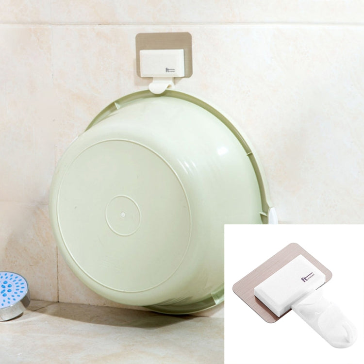 2 PCS Bathroom Creative Traceless Wall-Mounted Hook