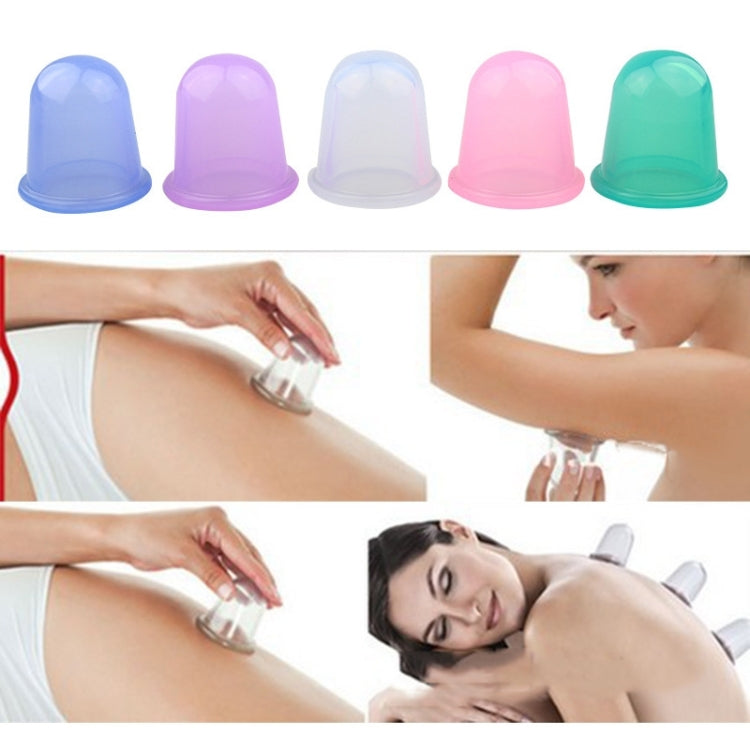 Health Care Body Massage Vacuum Silicone Cupping Cup,Random Color Delivery, 1 PCS