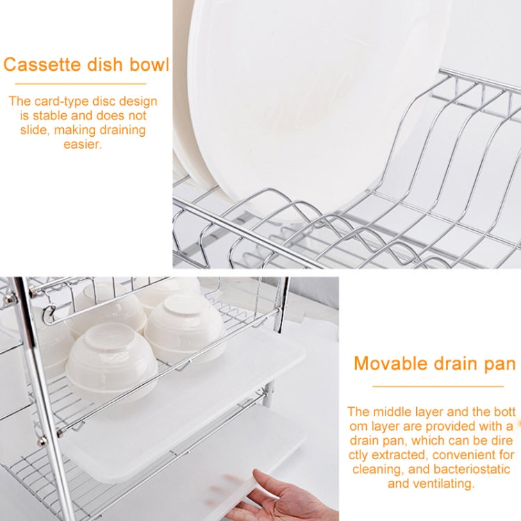 Multi-function Kitchen Stainless Steel Double Diskes Rack Hanging Knife Chopping Block Holder, Knife Chopping Block Holder