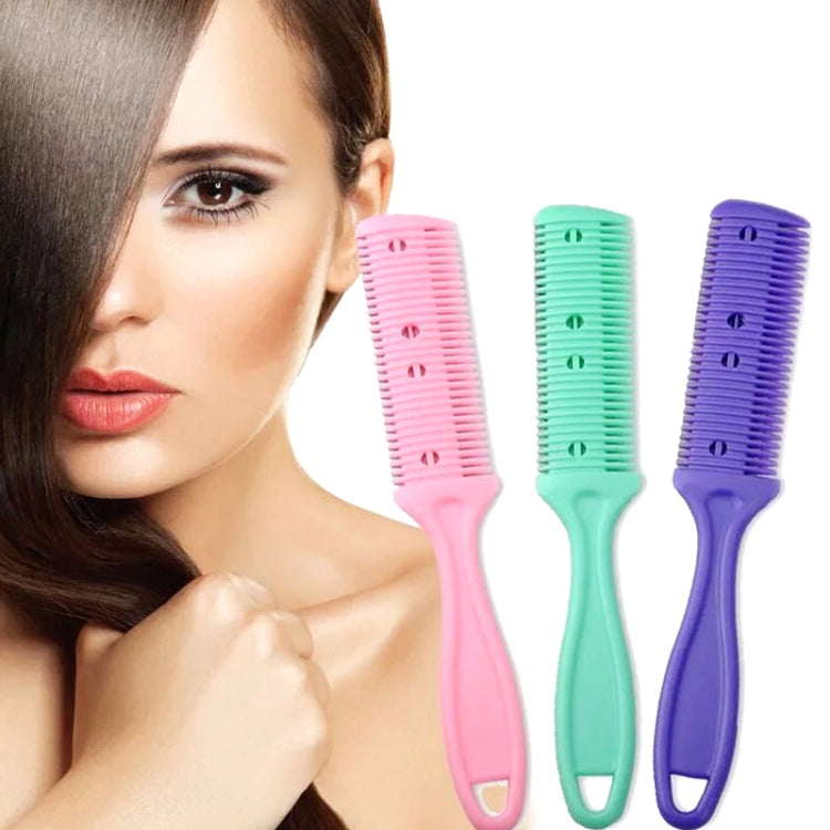 3pcs Hair Tools Double-sided Knife Hair Comb Hair Bangs Trimmer Thinning Device Hair Clipper, Random Color Delivery, 2, 1, 10 PCS Random Color Delivery