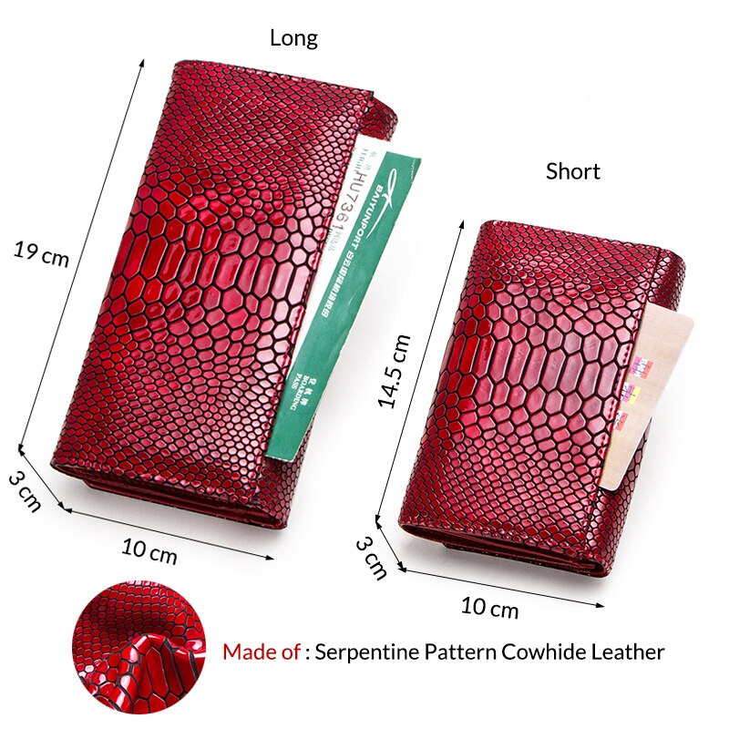 Contact's Genuine Leather Wallet Women Long Clutch Bag Hasp Female Coin Purse RFID Card Holder Wallets for Women Portfel Damski