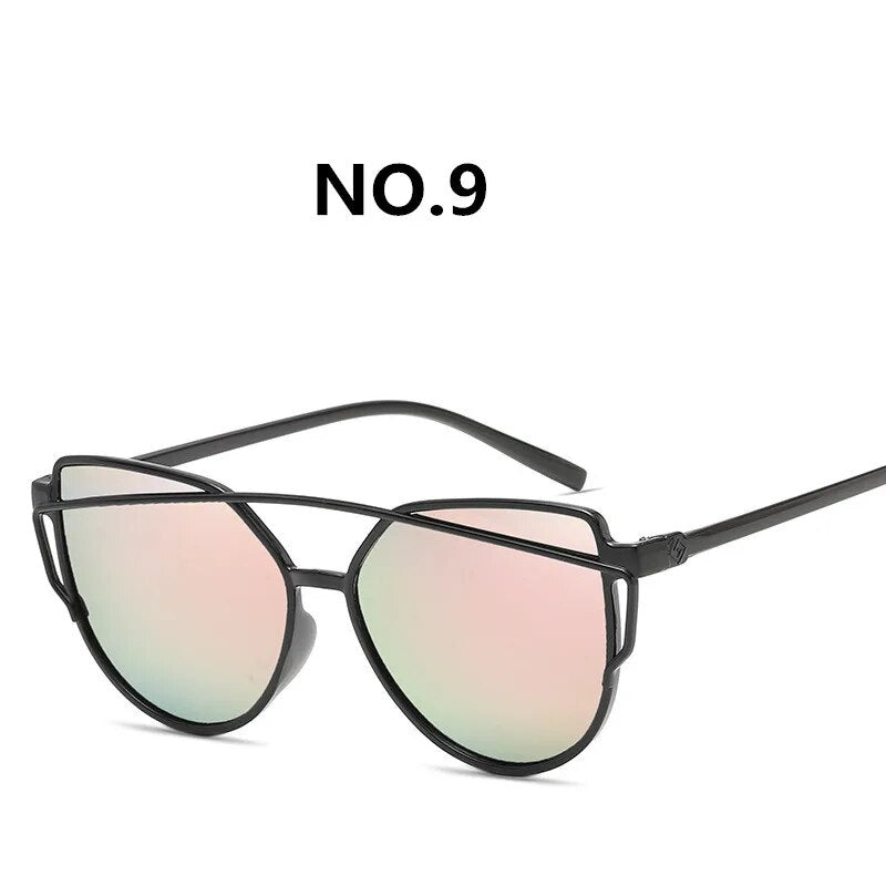 ZXWLYXGX 2020 women's sunglasses trendy retro colorful cat eye sunglasses oculos de sol masculino