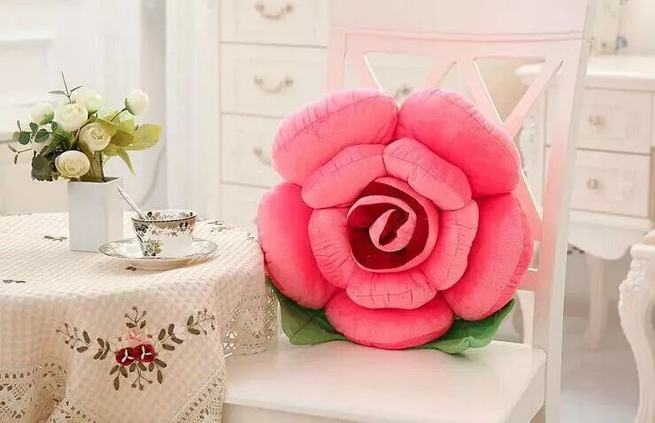 Stereoscopic Rose Style Novelty Home Wedding Decorative Pillows Sofa Cushion Soft Pillow cojines Valentine's Day Gift coussin