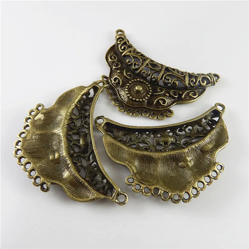 GraceAngie 3pcs Antiqued Style Bronze Tone Alloy Fashion Charm Connector Decor Jewelry AccessoriesHot 63*44mm 03160