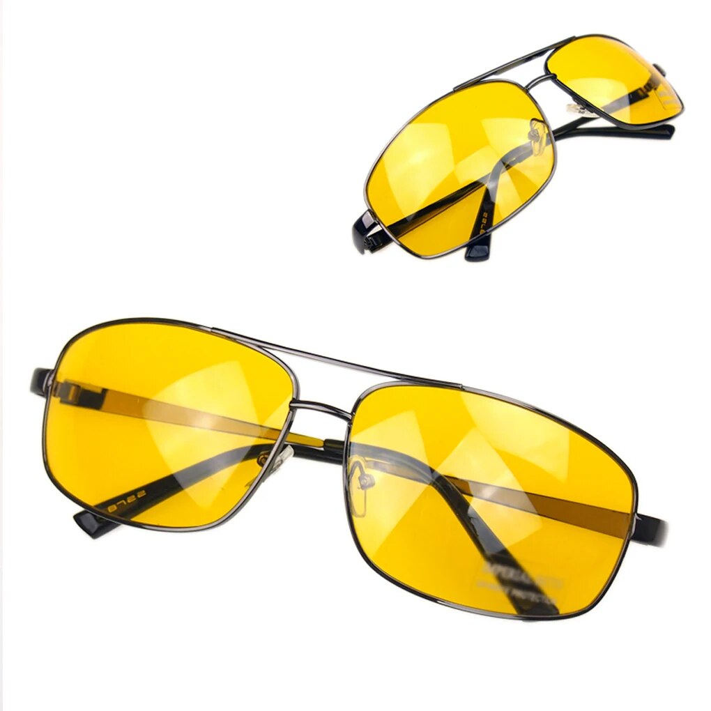 Fashion Anti Glare Vision Driver Safety Women's Sunglasses Yellow Night Car Driving Glasses high quality Eyewear vintage for men