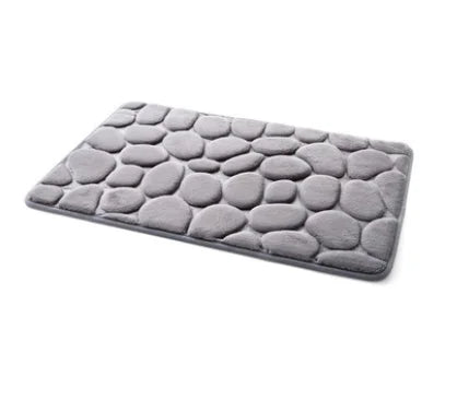 40*60CM Coral Fleece Bathroom Memory Foam Rug Kit Toilet Pattern Bath Non-slip Mats Floor Carpet Set Mattress for Bathroom Decor