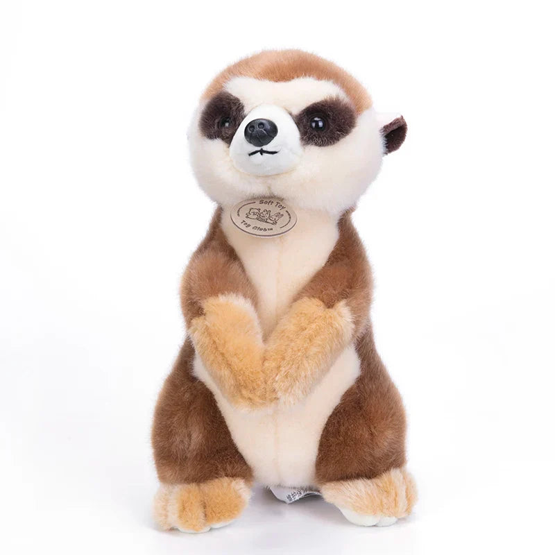 Lifelike Tag Meerkat Suricata Suricatta Emulational Animal Cute Stuffed Doll Soft Plush Toy Girl Boy Birthday Christmas Gift