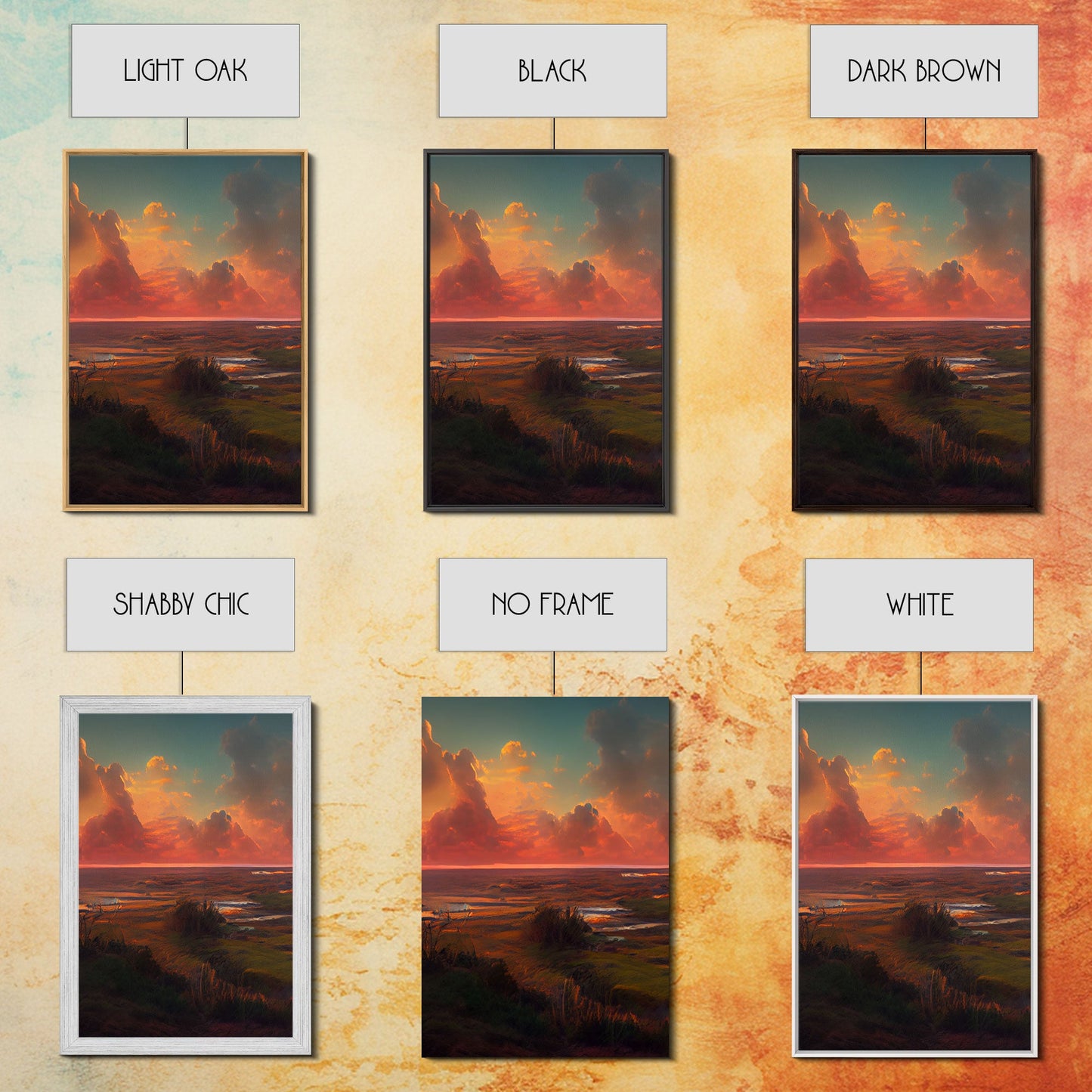Ocean At Sunset, Lakehouse Wall Decor, 3 Piece Canvas Decor, 3 Piece Wall Art, Ready To Hang Canvas Prints
