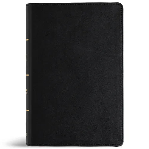 CSB Large Print Personal Size Reference Bible, Digital Study Edition, Easy-To-Read Optimal Type, Black Genuine Leather, Indexed