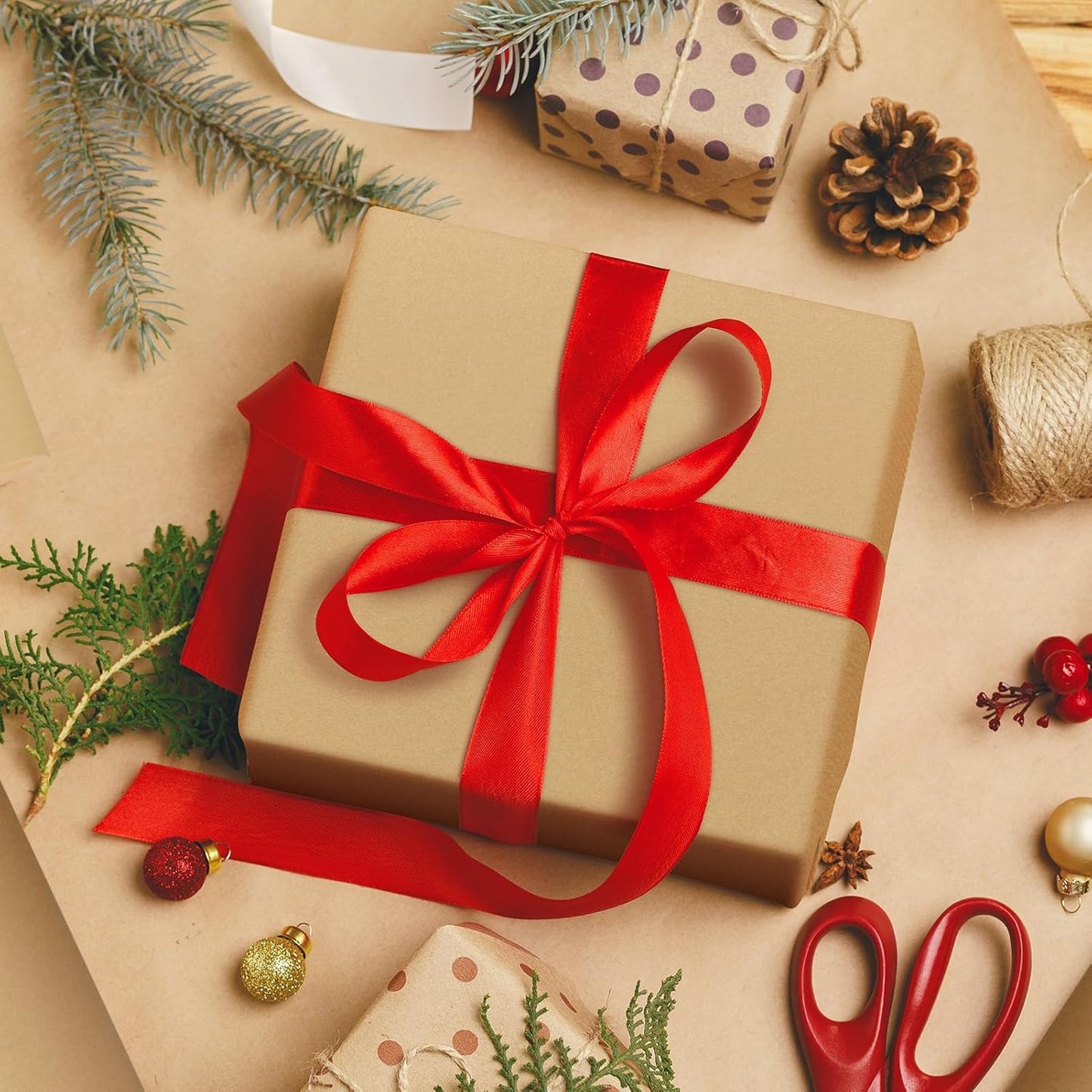 17.5 Inch x100ft Brown Kraft Paper Roll Craft Wrapping Paper | 16 Roll Wholesale