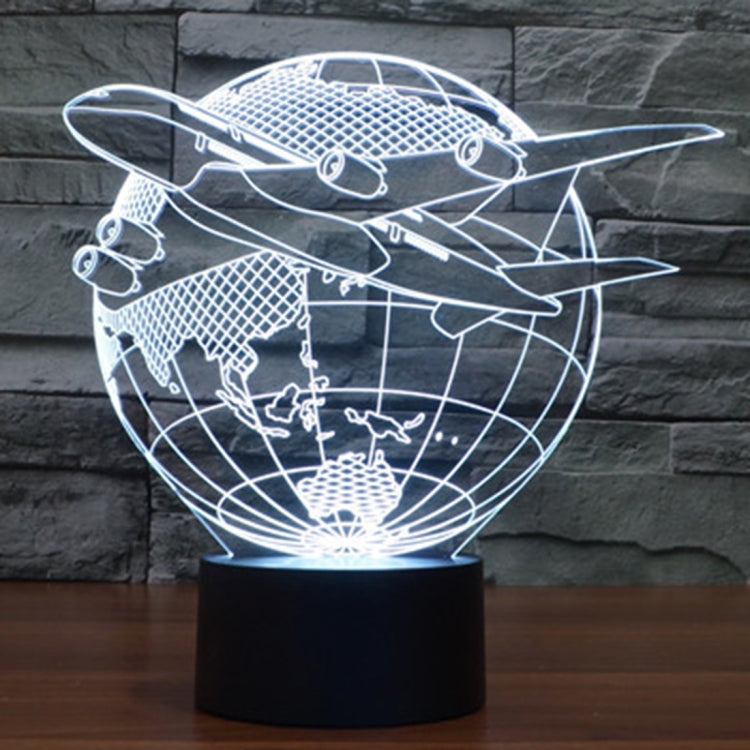 7 Colour Discoloration Creative Visual Stereo Lamp Desk Lamp Night Light, Fly out of Asia Style