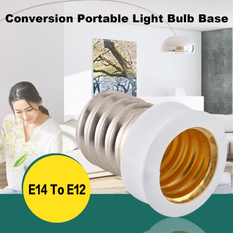 E14 to E12 Light Lamp Bulbs Adapter Converter, E14 to E12
