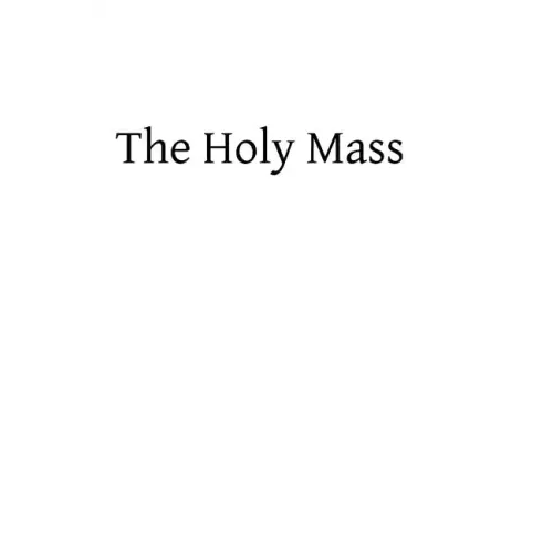 The Holy Mass
