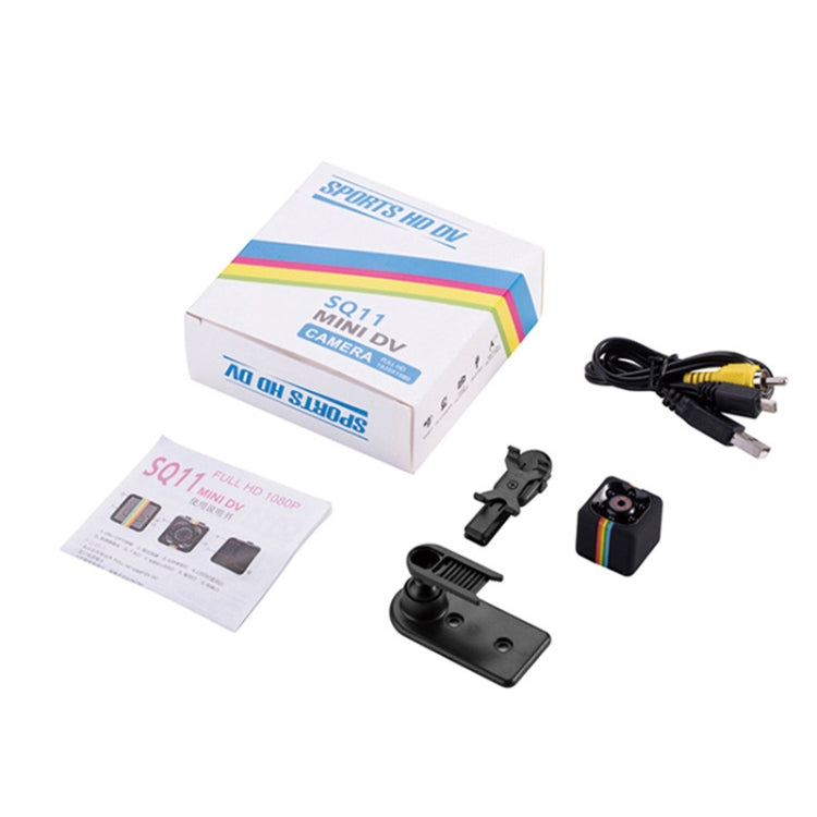 SQ11 Mini DV HD 960P 6 LEDs Sport Recorder Camera with Holder, Support Monitor Detection & IR Night Vision & TF Card(Red)