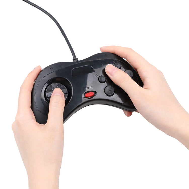 USB Computer Game Handle Controller for Sega Saturn(White)