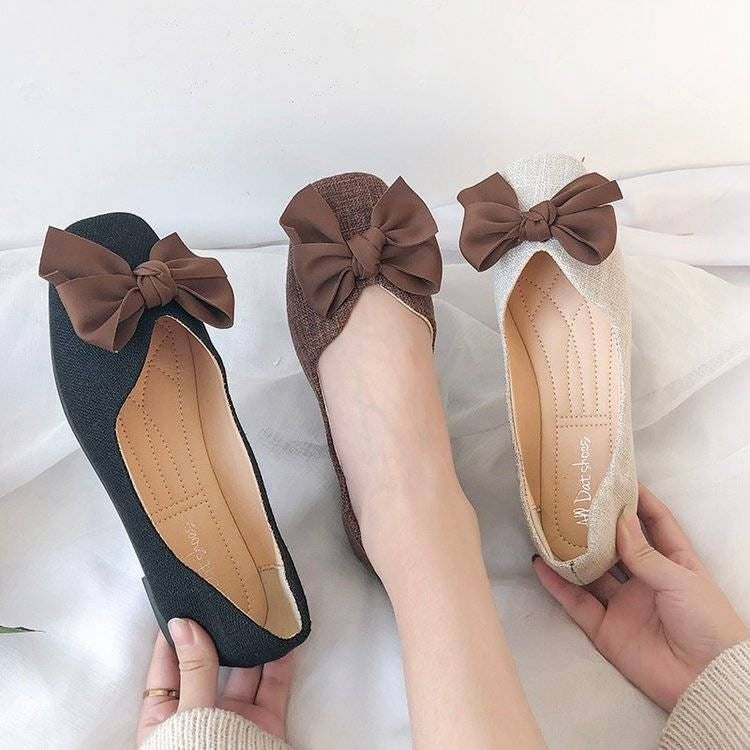 Doug shoes tender Fairy wind Evening shoes Flat bottom Women's Shoes