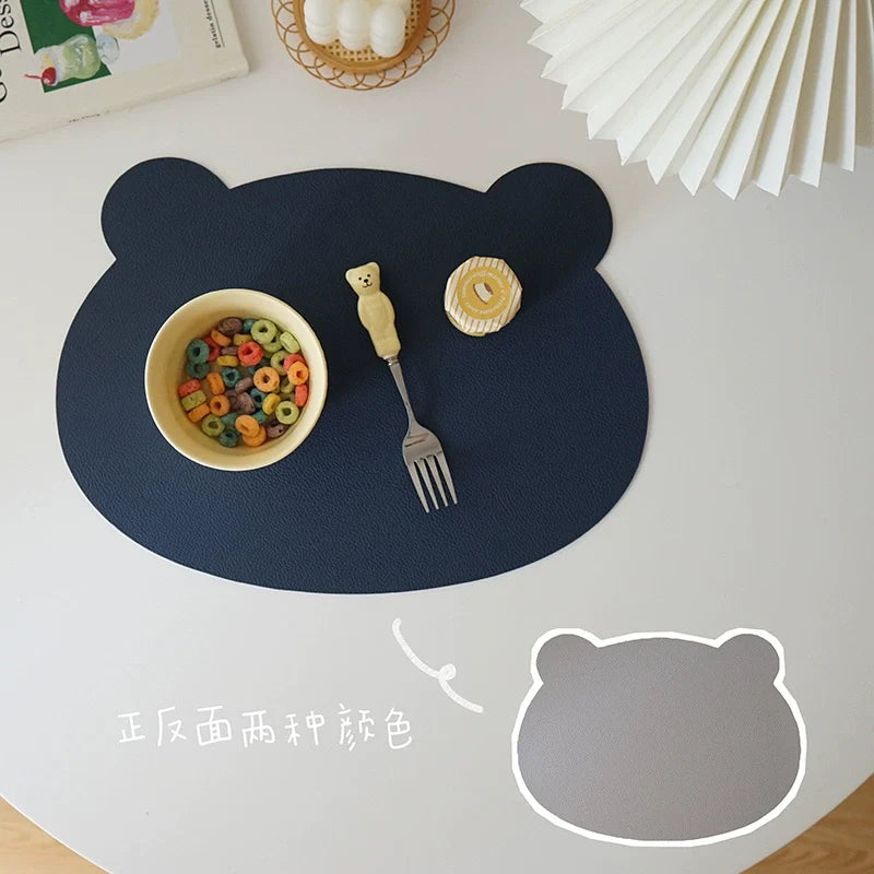 Children's Household Placemat Waterproof Oil-Proof Anti-Scald Insulated Table Mats