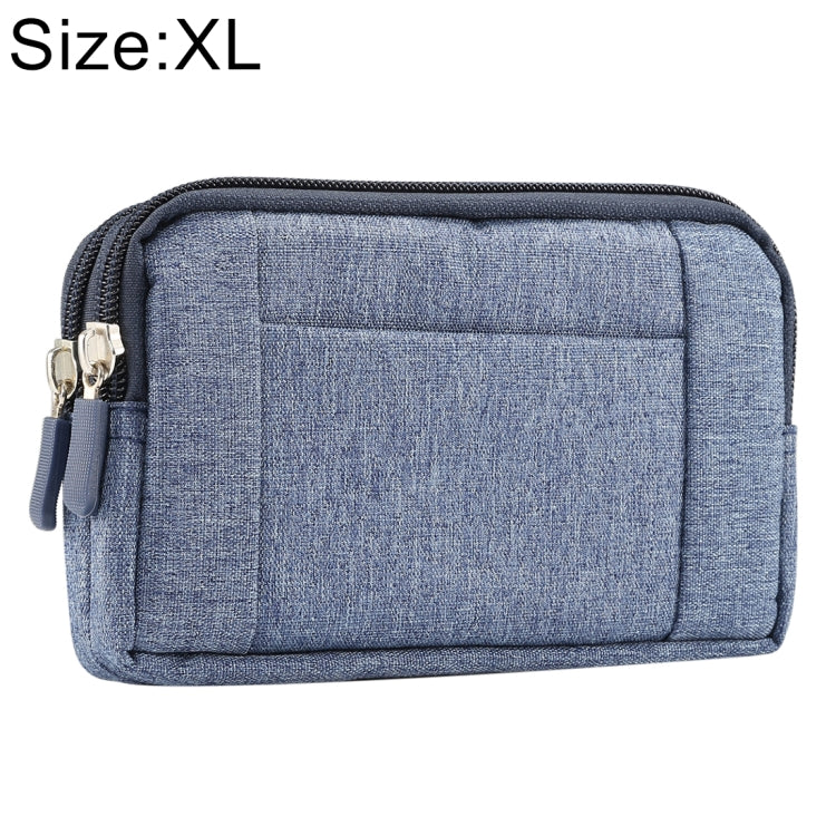 Sports Denim Universal Phone Bag Waist Bag for 6.4~6.5 inch Smartphones, Size: XL, XL