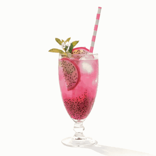 Bev Tek Pink Paper Straw - Ring, Biodegradable, 6mm - 7 3/4" - 100 count box
