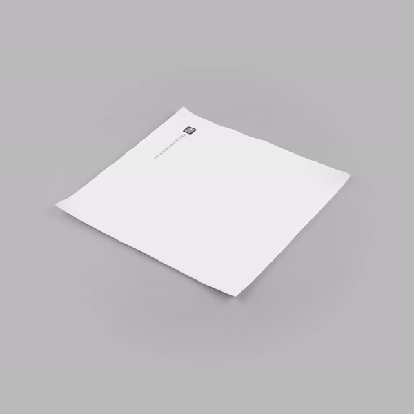Luxenap Square Pure White Paper Napkin - Air Laid - 15 3/4" x 15 3/4" - 25 count box