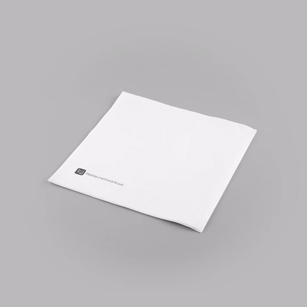 Luxenap Square Greco White Paper Napkin - Air Laid - 15 3/4" x 15 3/4" - 25 count box