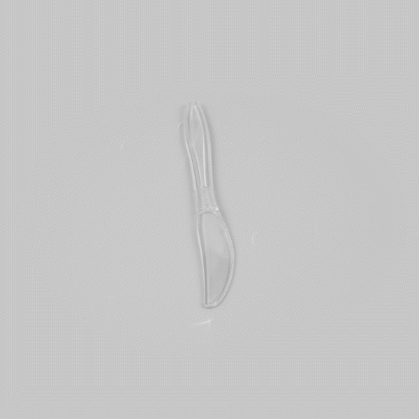 Chef 101 Clear Plastic Knife - 7 1/4" x 3/4" - 250 count box
