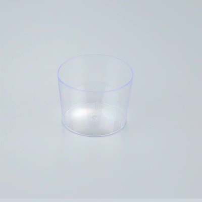 Mini Serve 6 oz Round Clear Plastic Cylindro Cup - 2 1/4" x 2 1/4" x 3" - 100 count box