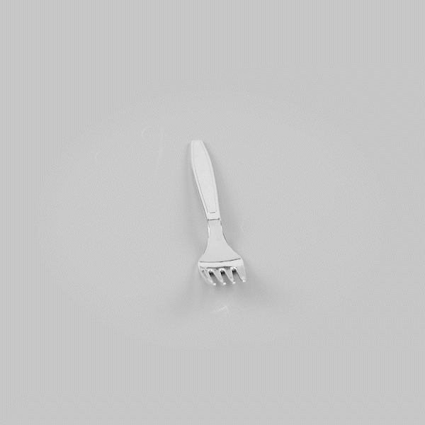 Moderna Silver Plastic Fork - 7 1/4" - 250 count box