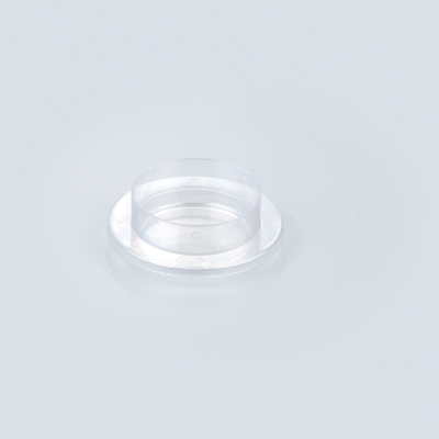 Mini Serve 3 oz Round Clear Plastic Gastronomique Petri Dish - 3 1/4" x 3 1/4" x 1" - 100 count box