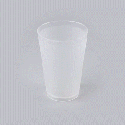 Flexi Grip 20 oz Round Frosted Plastic Cup - 3 3/4" x 3 3/4" x 5 1/4" - 500 count box