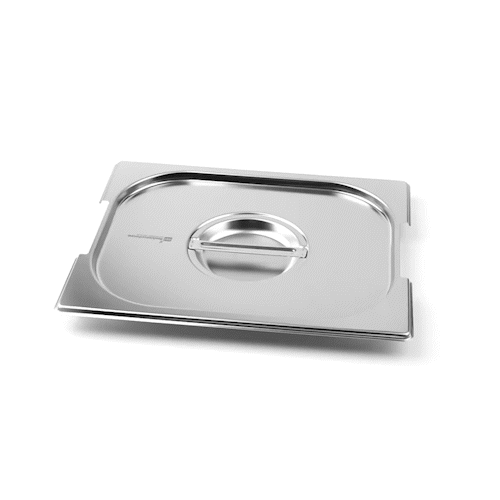 Met Lux Rectangle Stainless Steel Lid - Fits 1/2 Size Steam Table Pan - 1 count box