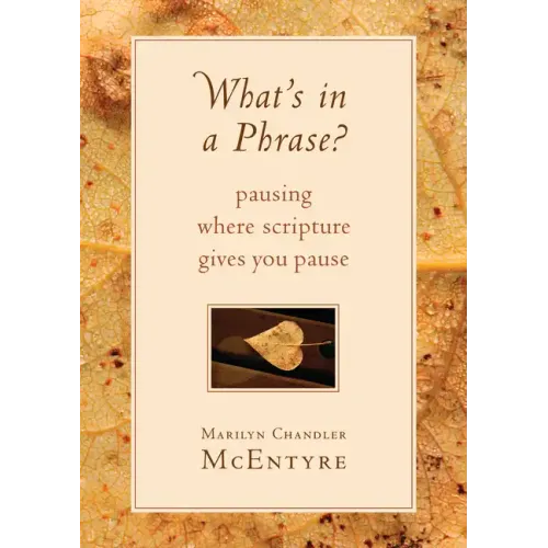 What's in a Phrase?: Pausing Where Scripture Gives You Pause