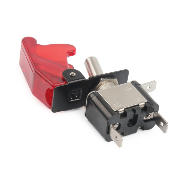 Flip Cover Nitrous Arming Switch with Green LED Indicator , Green