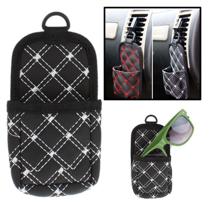 PU Leather Multifunctional Car Storage Pouch / Cell Phone Pocket