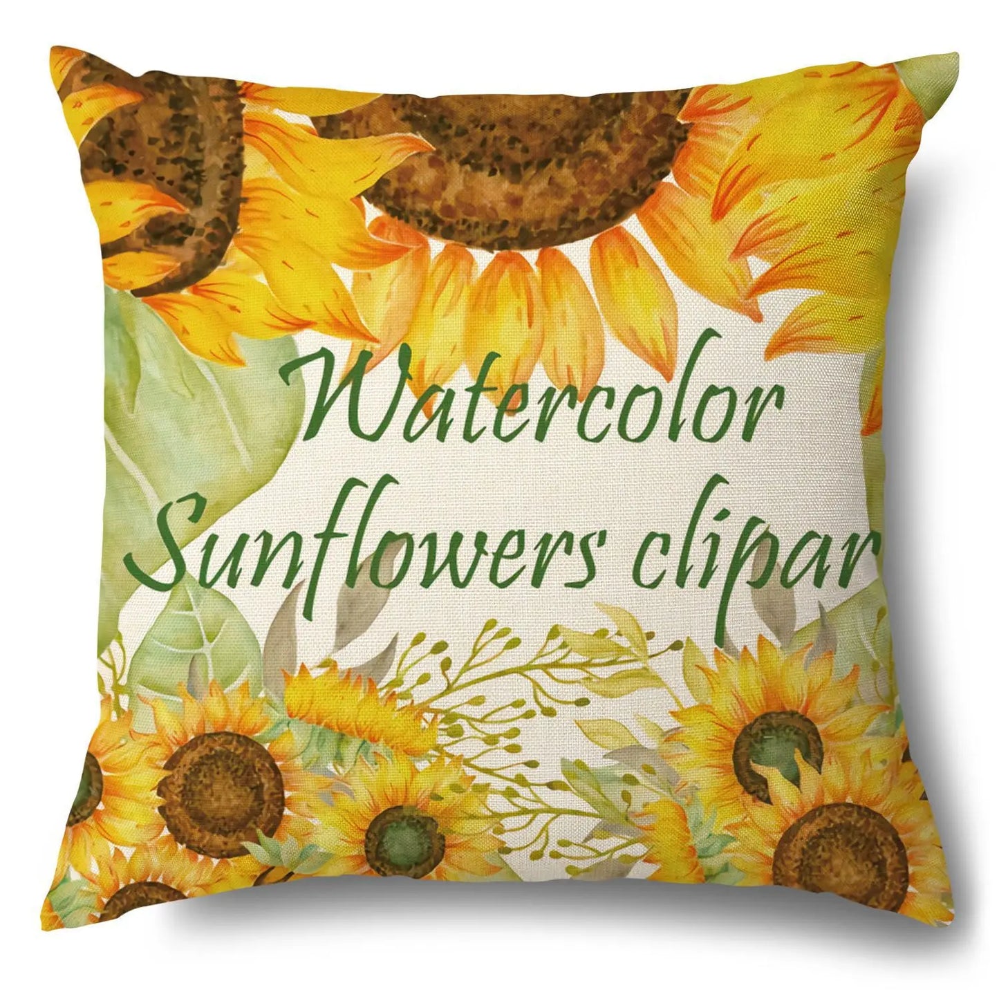 Sunflower Pillow Cover Fall Thanksgiving Decorative Cushion Cover Autumn Farmhouse Home Sofa Decor Pilow Case Flowers Pillowcase