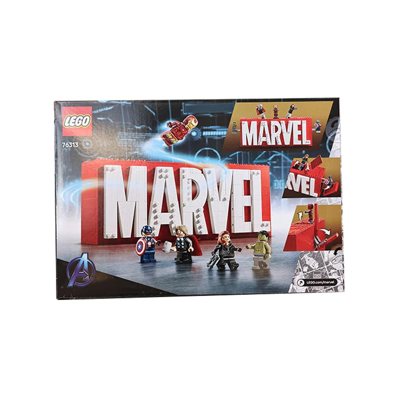 Lego 76313 Marvel Logo and Minifigure Marvel Series 2025 New Educational Building Blocks