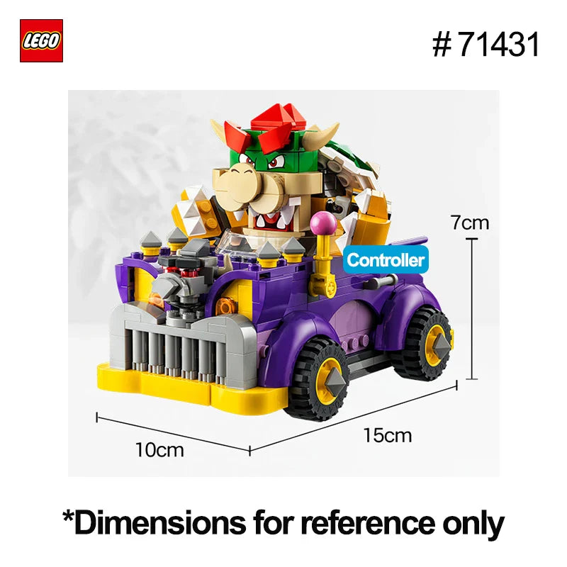 LEGO 71431 Bowser's Muscle Car Expansion Set 458 Pcs Super Mario series DIY Toys For Boys Girl Children Gift ages 8+