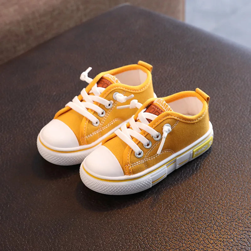 2025 New Children's Canvas Shoes, Fashion Baby Board Shoes, Girls' Breathable Shoes Boys' Casual Shoes.